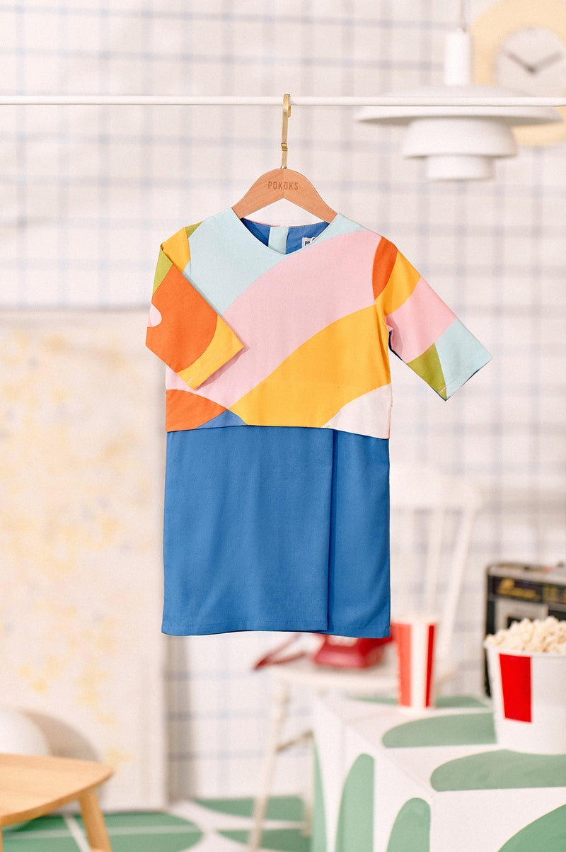 The Tabur Babies Kurung - Blue West