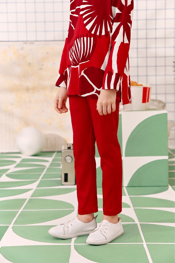 The Perfect Slim Fit Pants - Crimson Red