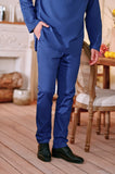 The Perfect Men Slim Fit Pants - Steel Blue