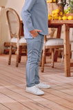 The Perfect Slim Fit Pants - Light Pigeon Blue
