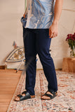 The Perfect Men Slim Fit Pants - Navy Blue
