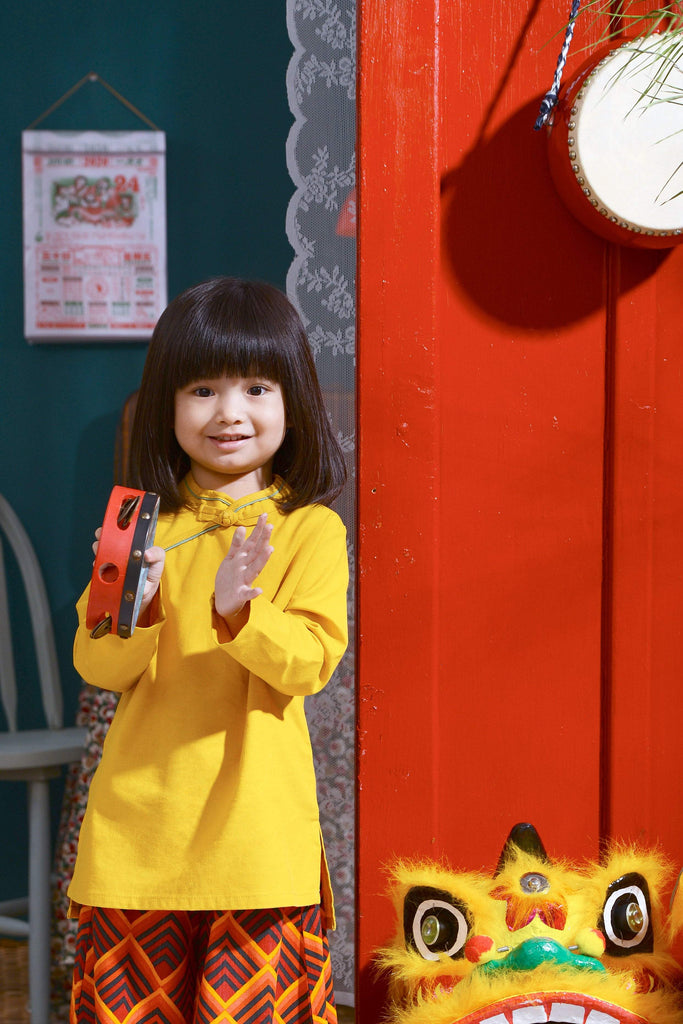 Long Sleeve Style Cheongsam for Girls