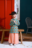 The Spring Cheongsam Blouse - Spring Garden Print - POKOKS.COM