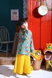 The Spring Cheongsam Blouse - Spring Garden Print - POKOKS.COM