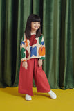 Brown Red Overlay Trousers