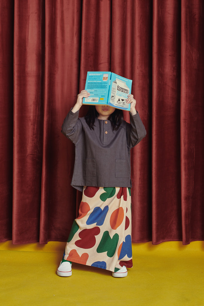 Raglan Blouse matching Folded Skirt