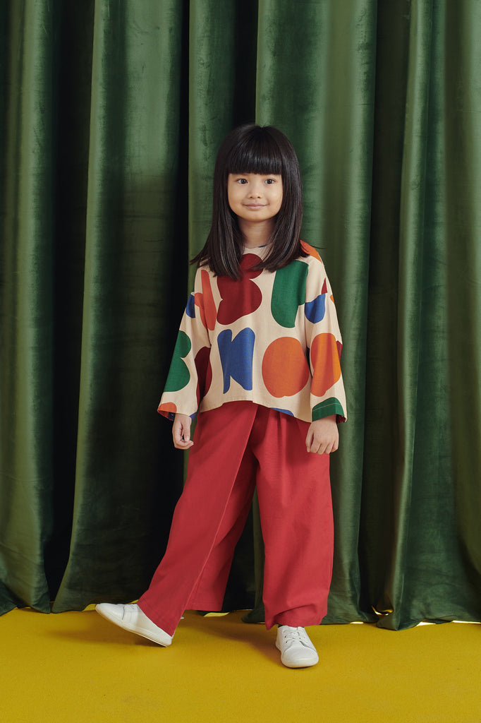 Origami Blouse with skirt pants