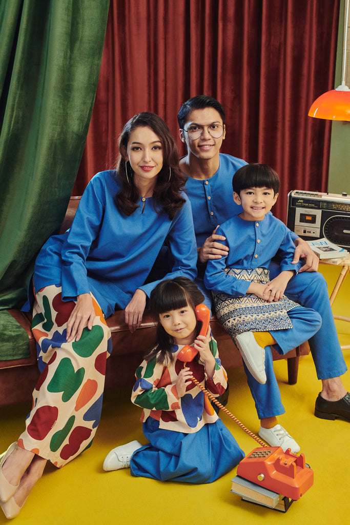 Family Steel Blue Colour Wear