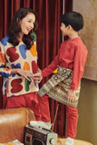 Brown Red Colour Slim Fit Pants