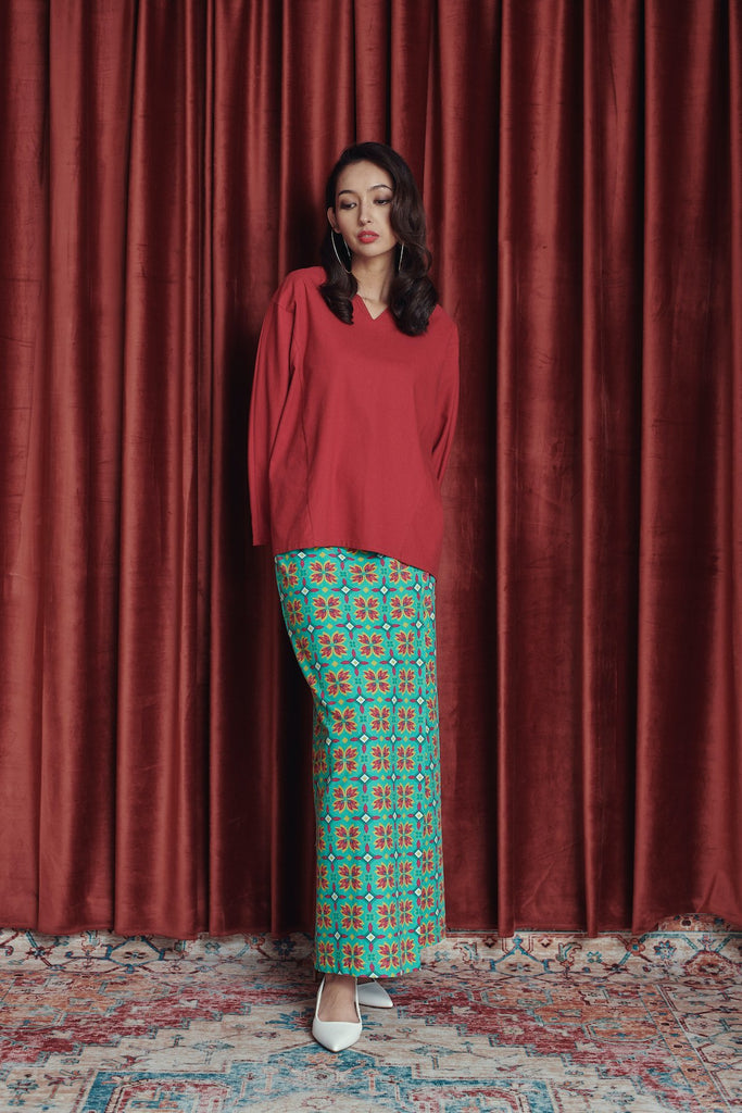 Simple Ruby Red Colour Blouse