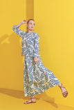 Alir Printed Women Relaxed Blouse with A line skirt