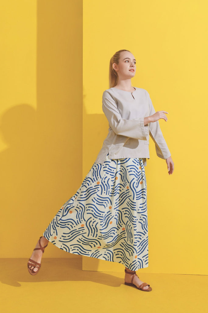 Light Grey Baju kedah for Women