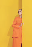 Orange colour outfits matching