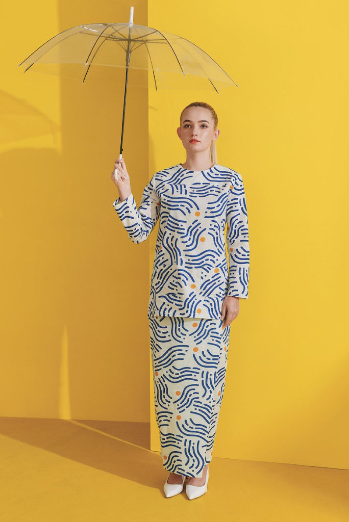 Alir Printed Blouse and Folded skirt