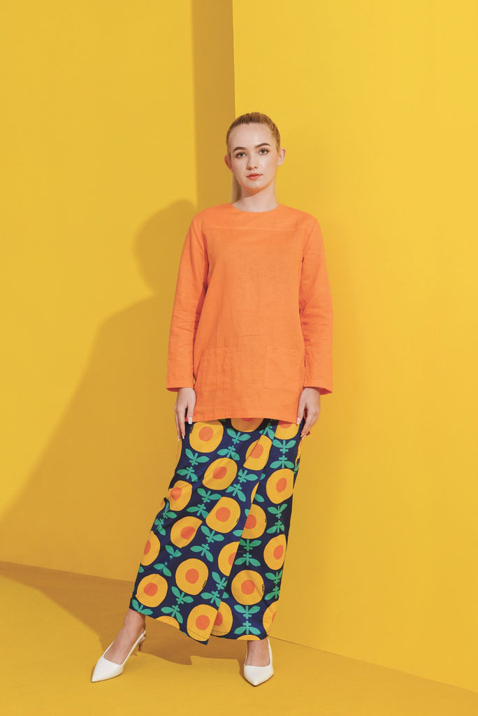 Sinar Printed Folded skirt