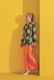 Sinar Blouse match Orange Skirt
