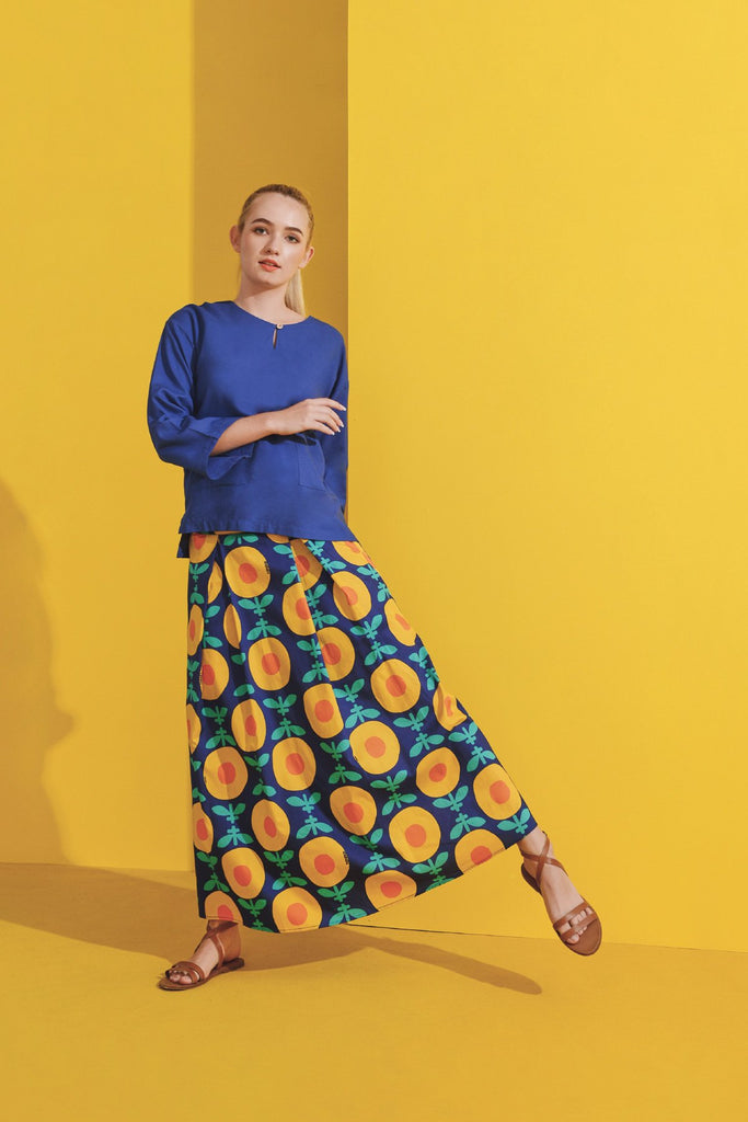 Classic Blue match A line skirt