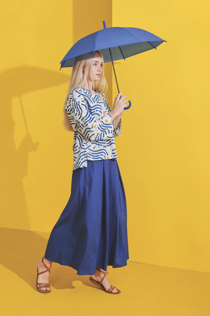 Alir Blouse match A line skirt