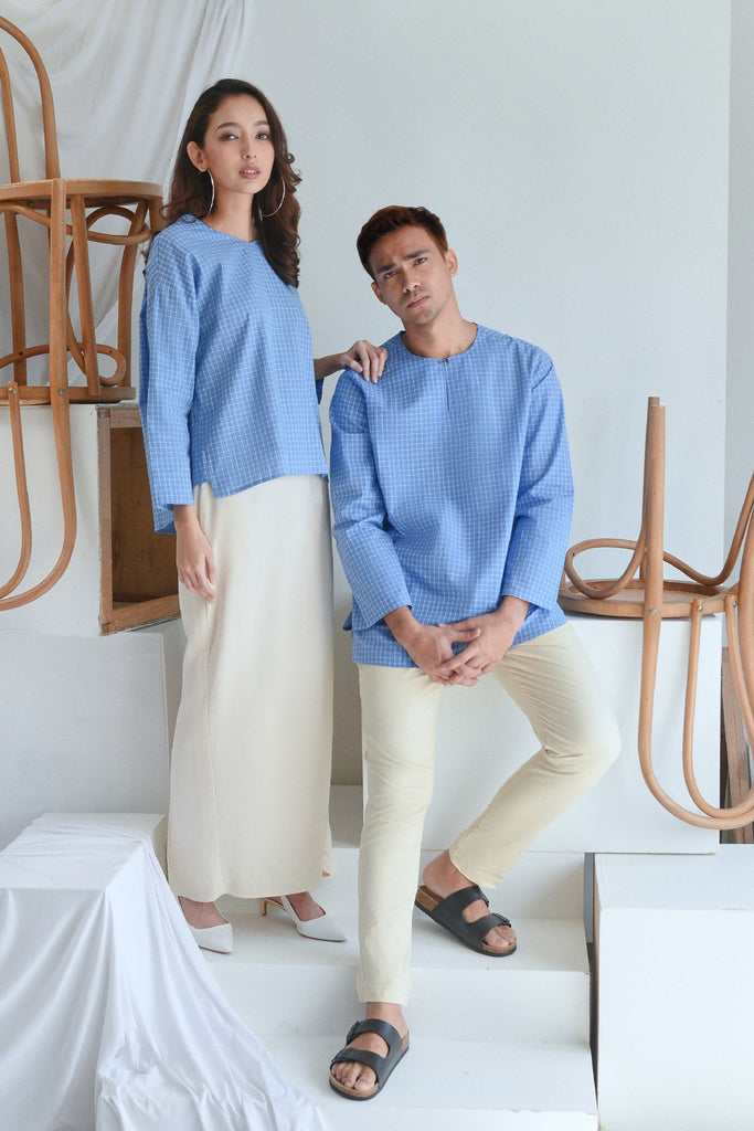 set baju raya sedondon suami isteri