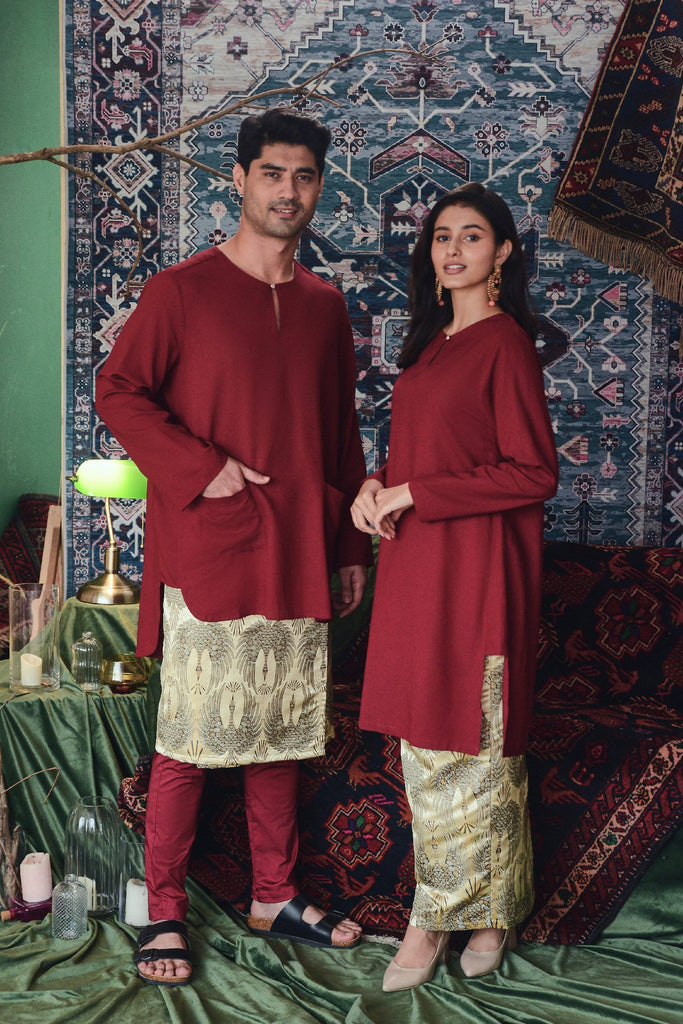 set baju raya sepasang suami isteri sedondon