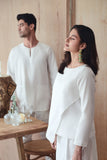 set baju raya sedondon putih