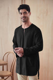 kurta teluk belanga hitam