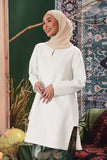 set baju kurung plain putih
