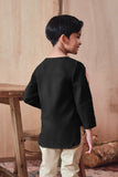 kurta teluk belanga plain black