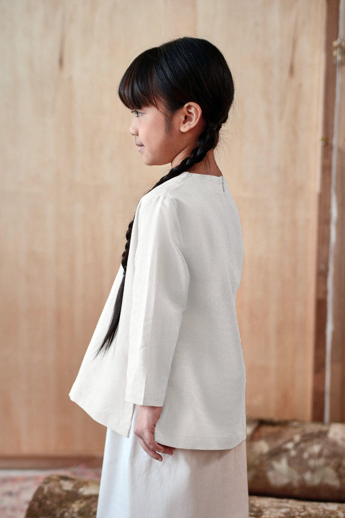 baju kurung plain putih