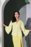 The Bayang Women Bell Shape Top - Lemon Yellow