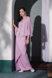 set baju kurung dewasa purple