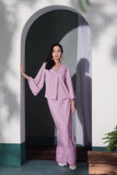 baju kurung pastel ungu