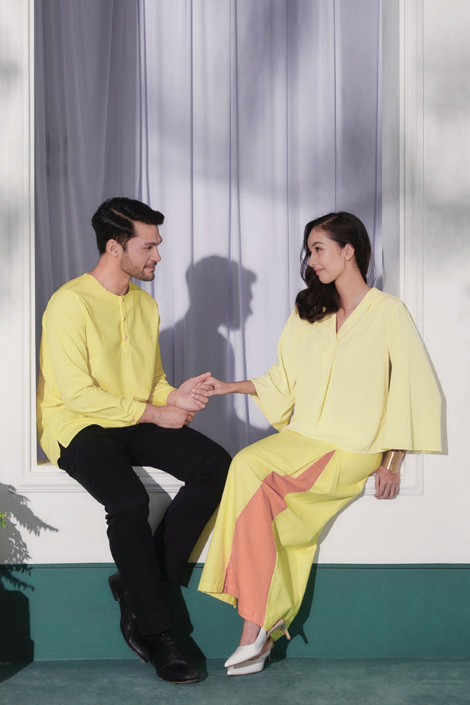 sedondon bersama suami tema kuning