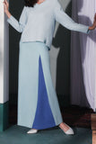 The Bayang Women Inverted Triangle Skirt - Light Blue