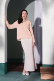 baju raya cotton pink