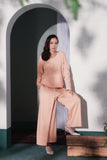co-ords in peach