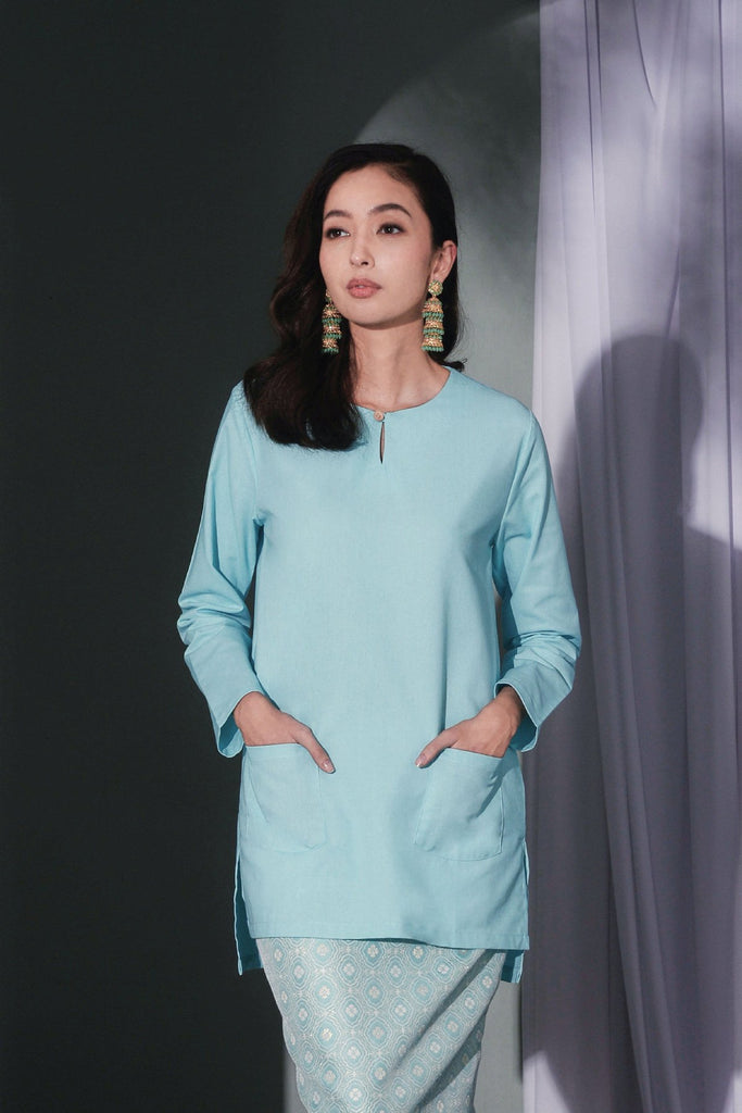 kurti dewasa biru