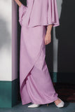 The Bayang Women Irregular Overlay Skirt - Light Purple