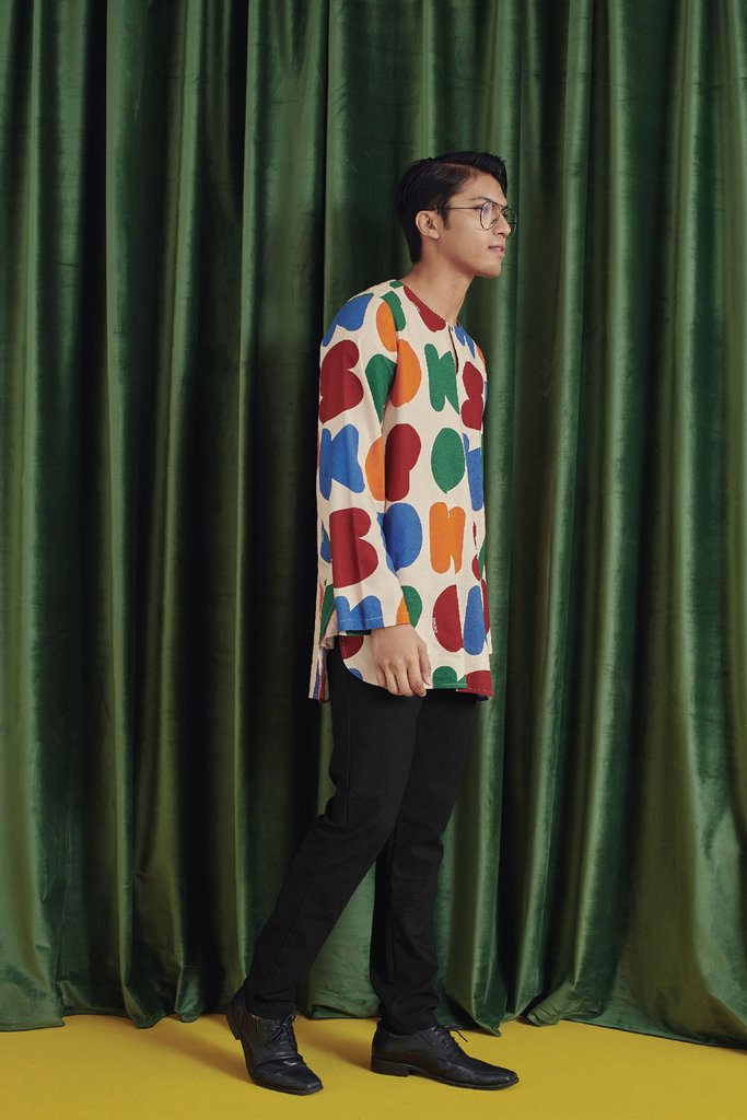 Printed Long Sleeve Blouse