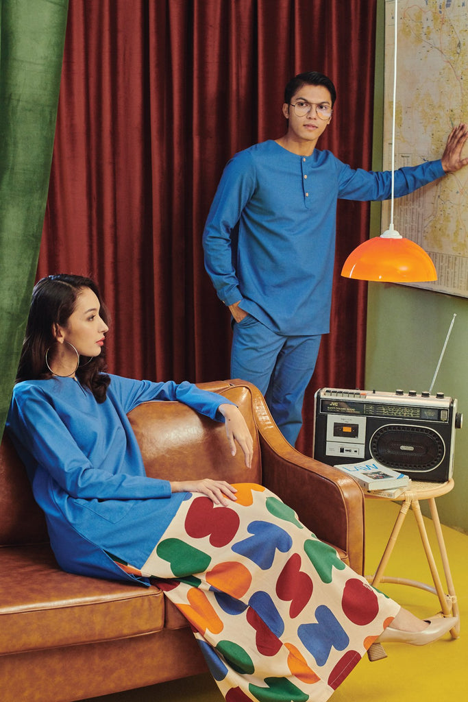 Family Steel Blue Colour Wear