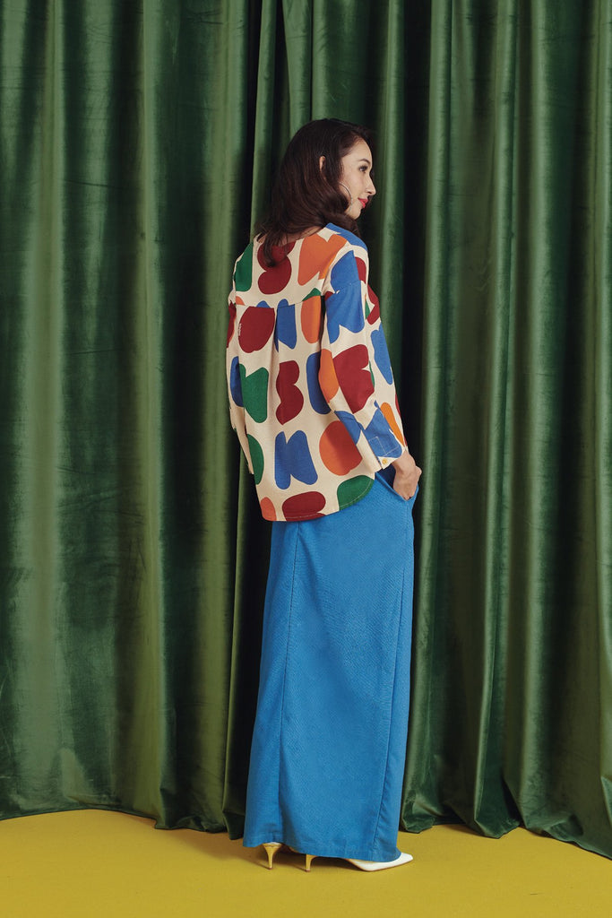 Steel Blue Skirt Berikat