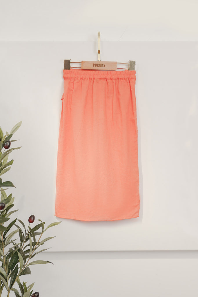 Rasa Sayang Scallop Skirt - Salmon