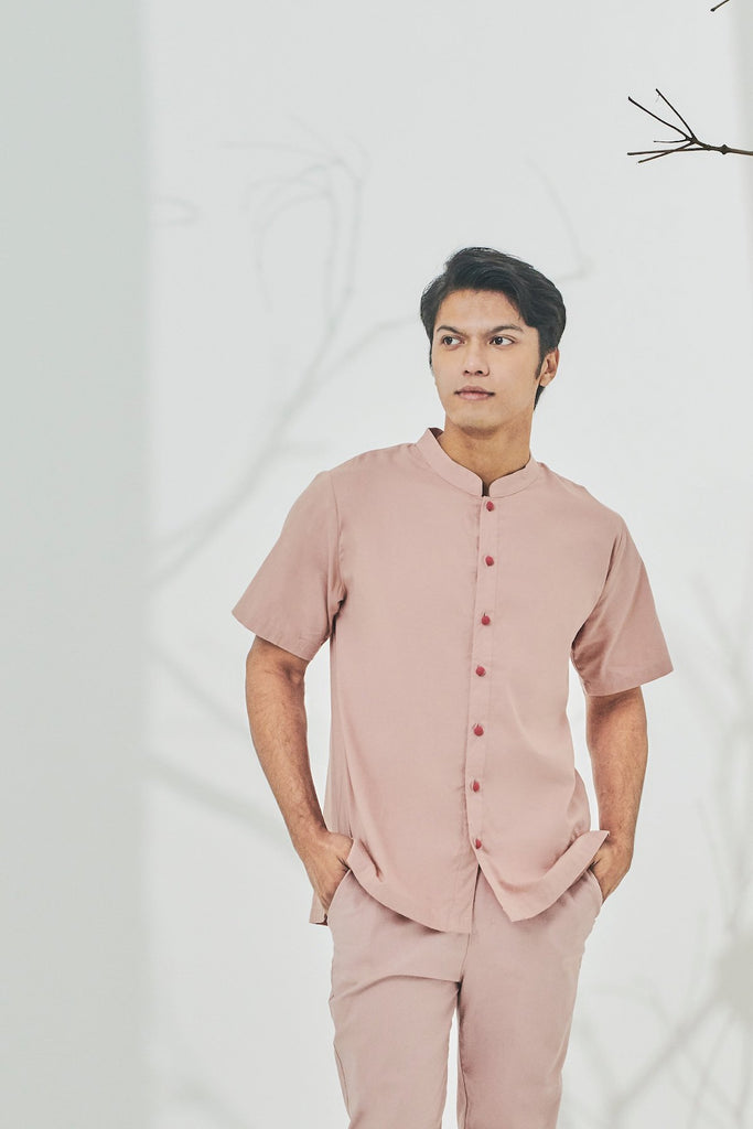 Short Sleeve Oriental Shirt for Men