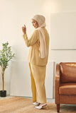 set baju raya cotton khaki