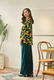 set baju raya cotton bercorak
