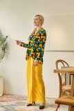 baju raya wanita cotton kuning