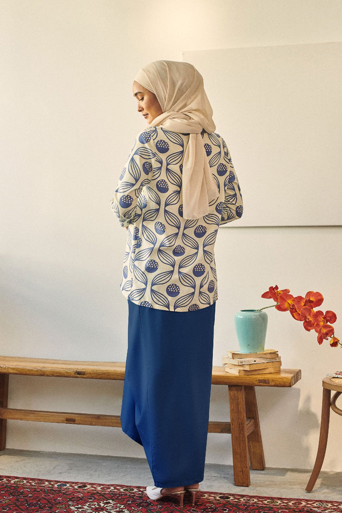 Rasa Sayang Women Sarong Skirt - Navy Blue
