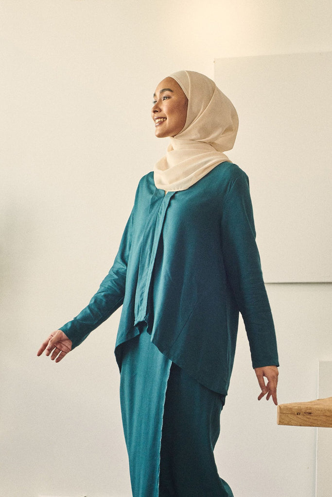 Rasa Sayang Women Kebaya Blouse - Emerald Green