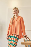 baju kebaya dewasa cotton orange