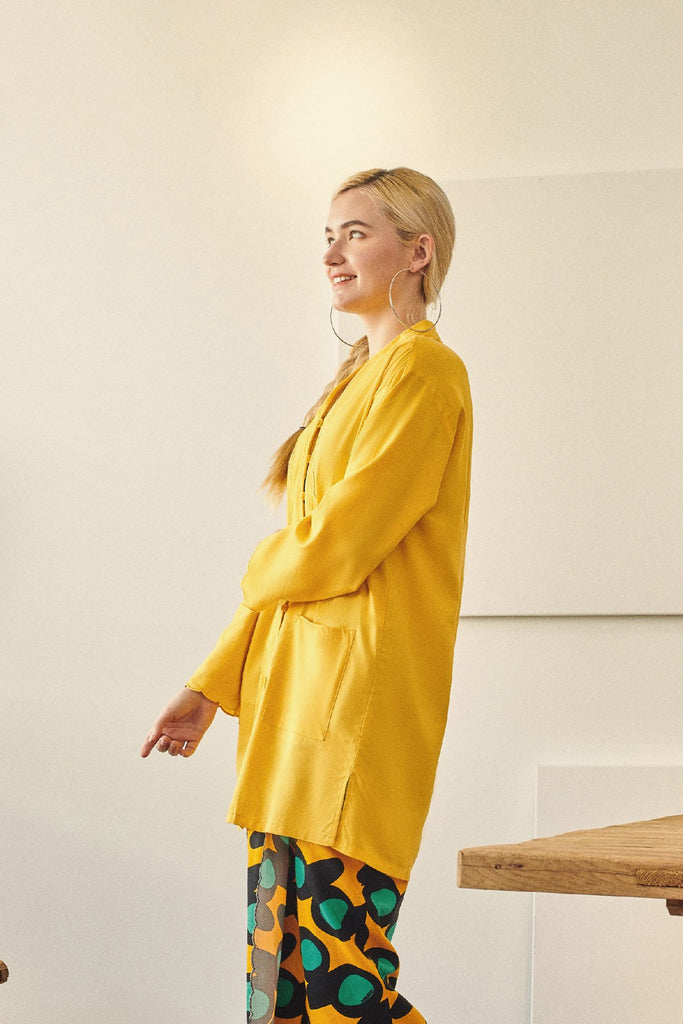Rasa Sayang Women Scallop Kebarung - Mustard